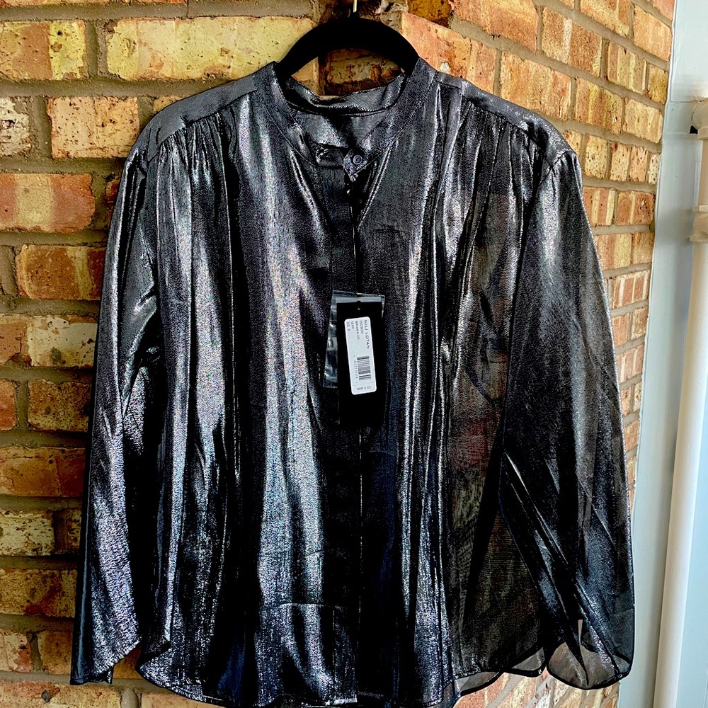 Nili Lotan silver shirt - NWT.